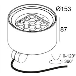 Delta Light FRAX MB POLE 92714 DIM5 Garden lamp