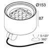 Delta Light FRAX MB POLE 92714 HONEYCOMB DIM5 Garden lamp