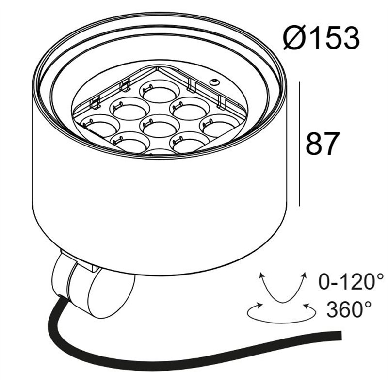 Delta Light FRAX MB POLE 927 LINEAR V DIM5 Tuinpaal
