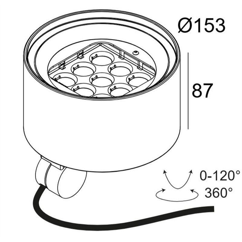 Delta Light FRAX MB POLE 927 LINEAR H DIM5 Tuinpaal