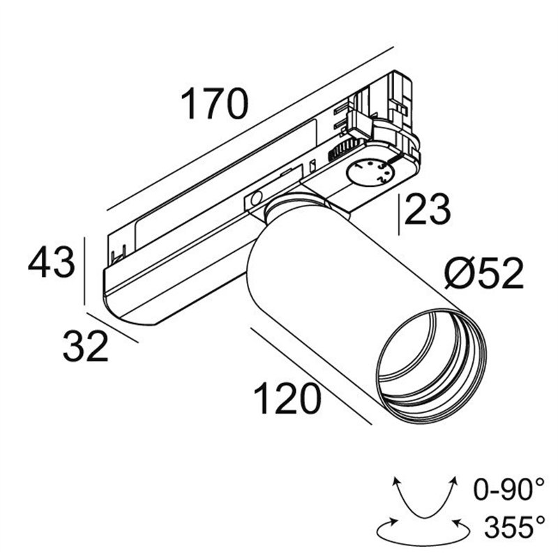 Delta Light SPY 52 ADM Trackverlichting