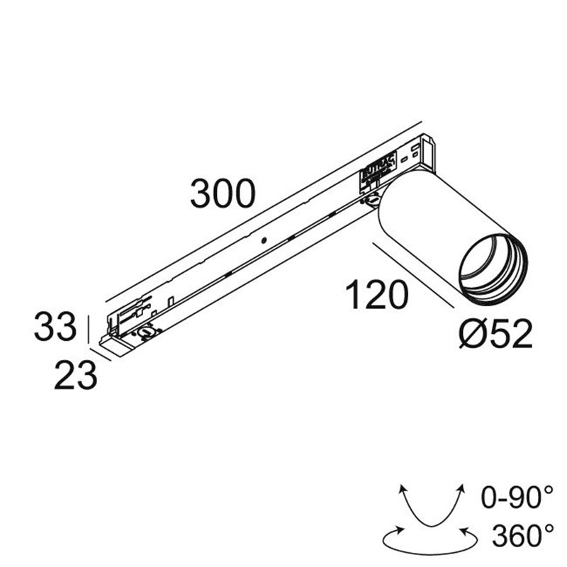 Delta Light SPY 52 ADM SLIM Trackverlichting