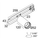 Delta Light SPY 52 TW ADM DIM5 Trackverlichting