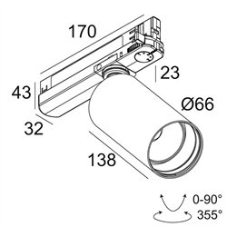 Delta Light SPY 66 ADM Track lighting