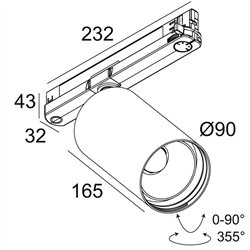 Delta Light SPY 90 ADM Track lighting