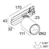 Delta Light SPY FOCUS LP ADM Track lighting