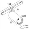 Delta Light Spl14 - Spy 39 DIM5 Track lighting fixture