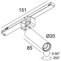 Delta Light Spl14 - SPY 20 DIM5 Trackverlichting