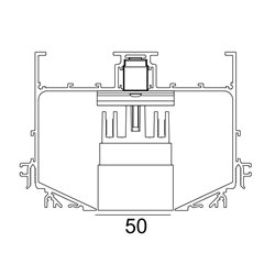Delta Light M52 - 2 Led D DIM5 Track lighting fixture