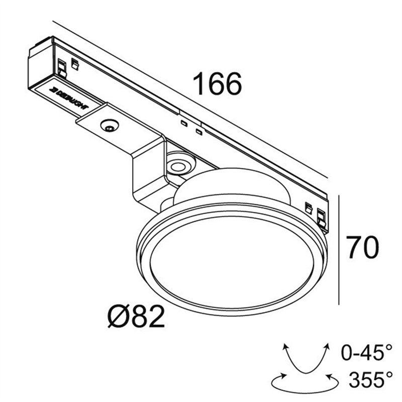 Delta Light M20/M26H - Haloscan HP Soft DIM5 Trackverlichting