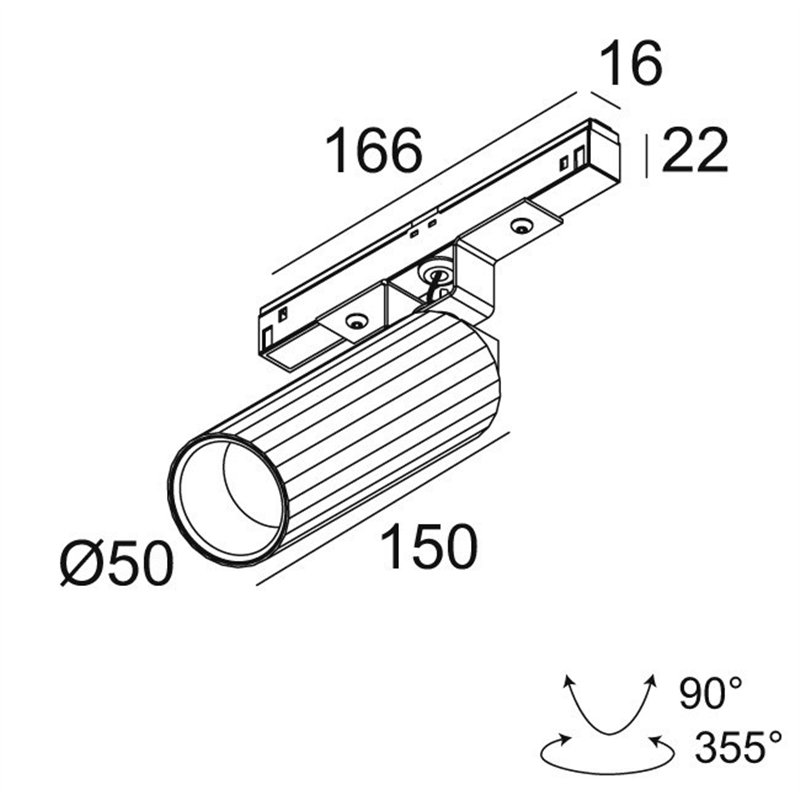 Delta Light M26L - HEDRA L DIM5 Trackverlichting