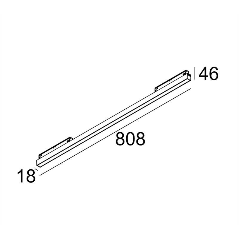 Delta Light M - Led Line He 1 X 18,4W DIM5 Trackverlichting