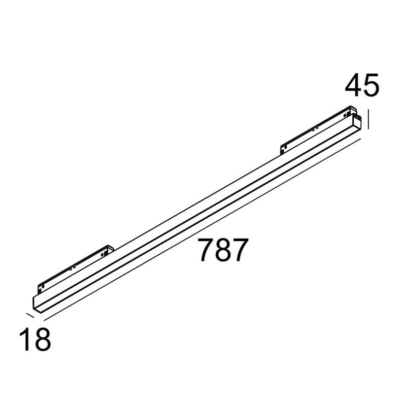 Delta Light M - Led Line He Soft 1 X 11,6W DIM5 Trackverlichting