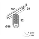 Delta Light M20/M26H - Punk 39 DIM5 Trackverlichting