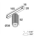 Delta Light M26L - PUNK 39 DIM5 Trackverlichting