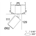 Delta Light M52 - Spy Focus MP DIM5 Trackverlichting