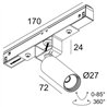 Delta Light M20/M26H - Spy 271 DIM5 Track lighting fixture