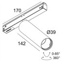 Delta Light M26L - SPY 391 L DIM5 Trackverlichting