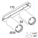 Delta Light M26L - SPY 392 DIM5 Trackverlichting