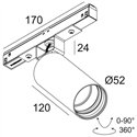 Delta Light M20/M26H - Spy 52 DIM5 Trackverlichting