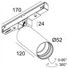 Delta Light M20/M26H - Spy 52 DIM5 Track lighting fixture