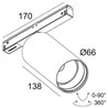 Delta Light M26L - SPY 66 TW DIM5 Track lighting fixture
