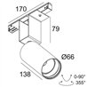 Delta Light M52 - Spy 66 TW DIM5 Track lighting fixture