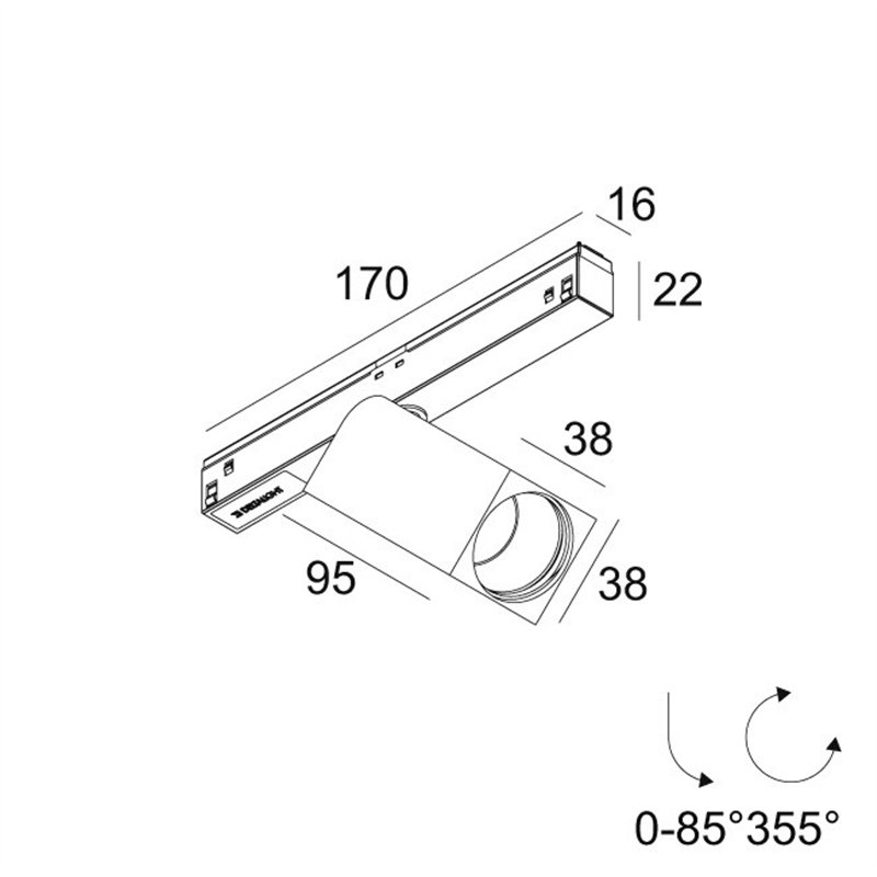 Delta Light M26L/M35R - Octav 39 MDL Trackverlichting