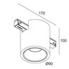 Delta Light M26L Boxy R Soft DIM5 Track lighting fixture