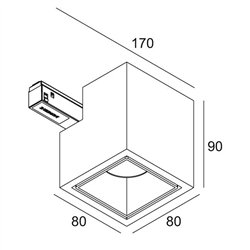 Delta Light M26L Boxy L A MDL track lighting fixture