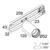 Delta Light Spy 52 Soft ADM DIM5 Track lighting fixture