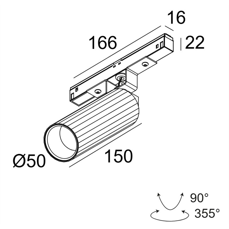 Delta Light M20/M26H - HEDRA L MDL Trackverlichting
