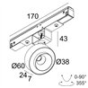 Delta Light M20/M26H - ODRON 1/41 DIM5 Track lighting fixture