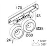 Delta Light M20/M26H - ODRON 2/41 DIM5 Track lighting fixture