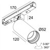 Delta Light M20/M26H - Spy 52 Soft DIM5 Track lighting fixture