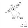 Delta Light M20/M26H - Spy 52 Wallwash DIM5 Track lighting fixture