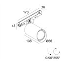 Delta Light M20/M26H - Spy 66 Wallwash DIM5 Trackverlichting