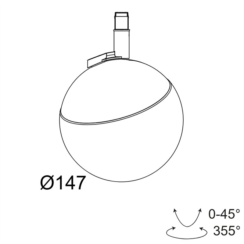 Delta Light M20/M26H - Tweeter Bl Mdl Trackverlichting