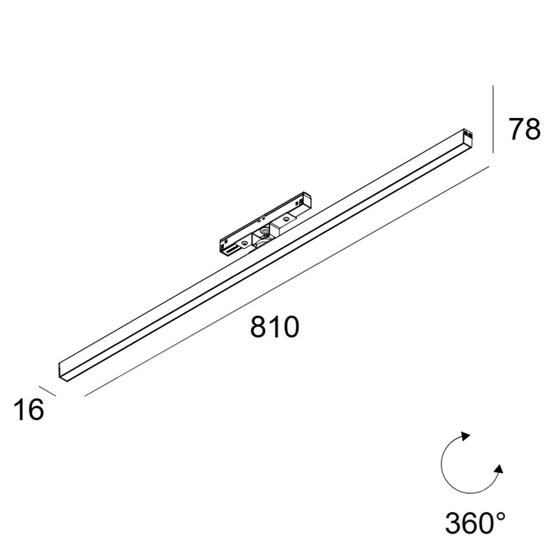 Delta Light M26H - Led Line OK DIM5 Trackverlichting