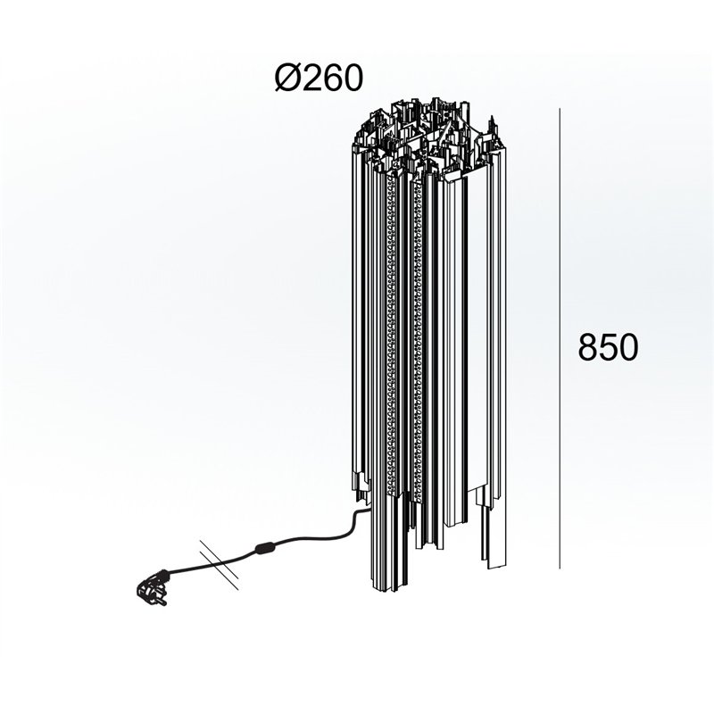 Delta Light High Profile F2 E27 Staanlamp