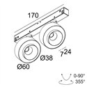 Delta Light M26L - ODRON 2/41 DIM5 Trackverlichting