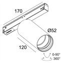 Delta Light M26L - Spy 52 Soft DIM5 Trackverlichting