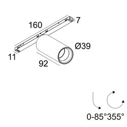 Delta Light Sl19 - Spy 39 Focus Trackverlichting
