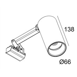 Delta Light Split-It Spy 66 track lighting fixture