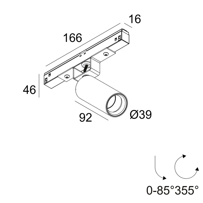 Delta Light M20/M26H - Spy 39 Focus Trackverlichting