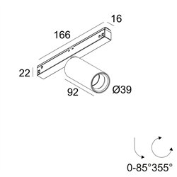 Delta Light M26L - Spy 39 Focus Track lighting fixture