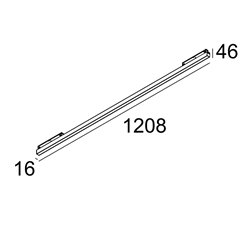 Delta Light M - LED LINE HE 1 x 25,2W MDL track lighting fixture