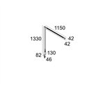 Delta Light INFORM 40 SQ T1 CLAMP-ON DOWN-UP Tafellamp