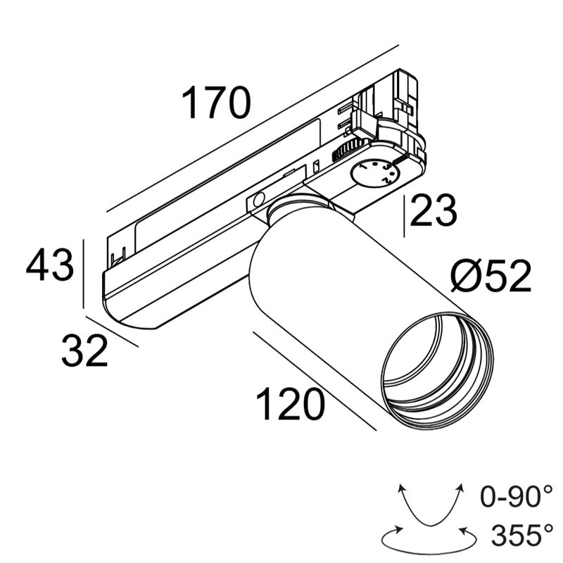 Delta Light SPY 52 HE ADM Trackverlichting