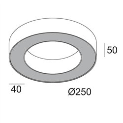 Delta Light SUPER-OH! XS 25 DIM8 Ceiling Lamp / Wall Lamp